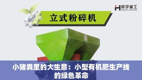 小猪粪里的大生意：小型有机肥生产线的绿色革命