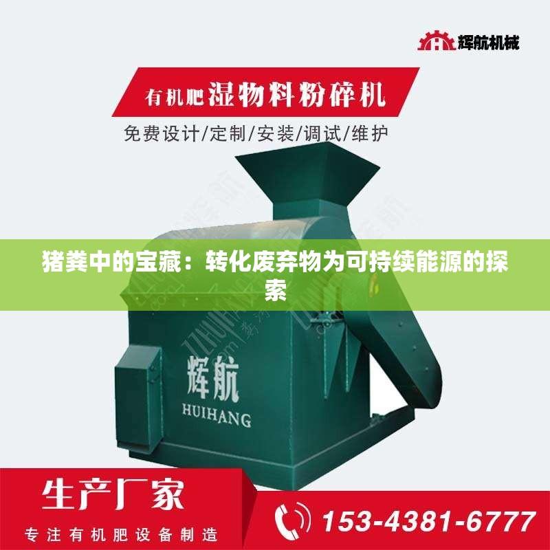 猪粪中的宝藏：转化废弃物为可持续能源的探索